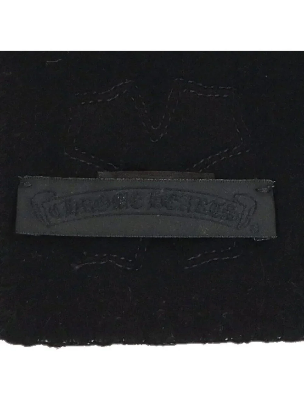 Chrome Hearts CH Plus Leather Patch Cashmere Scarf